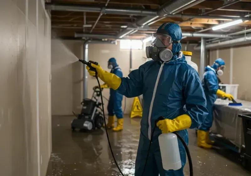 Basement Sanitization and Antimicrobial Treatment process in Adamsville, AL