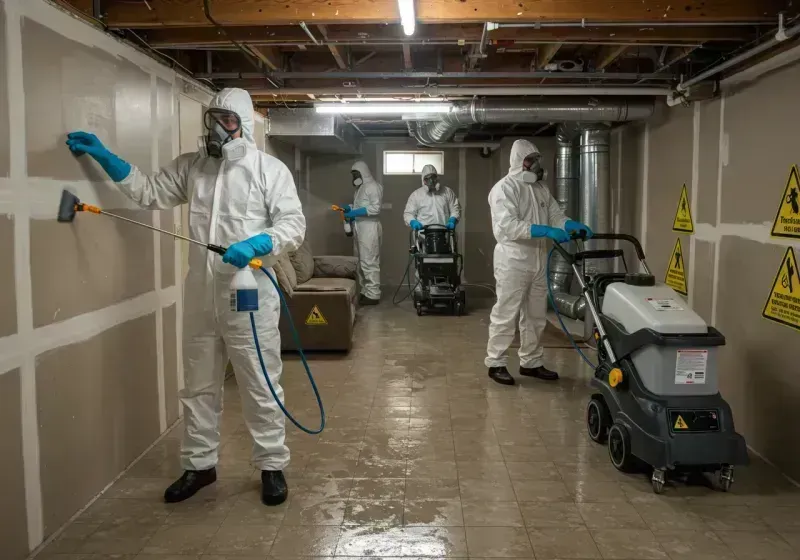 Basement Moisture Removal and Structural Drying process in Adamsville, AL